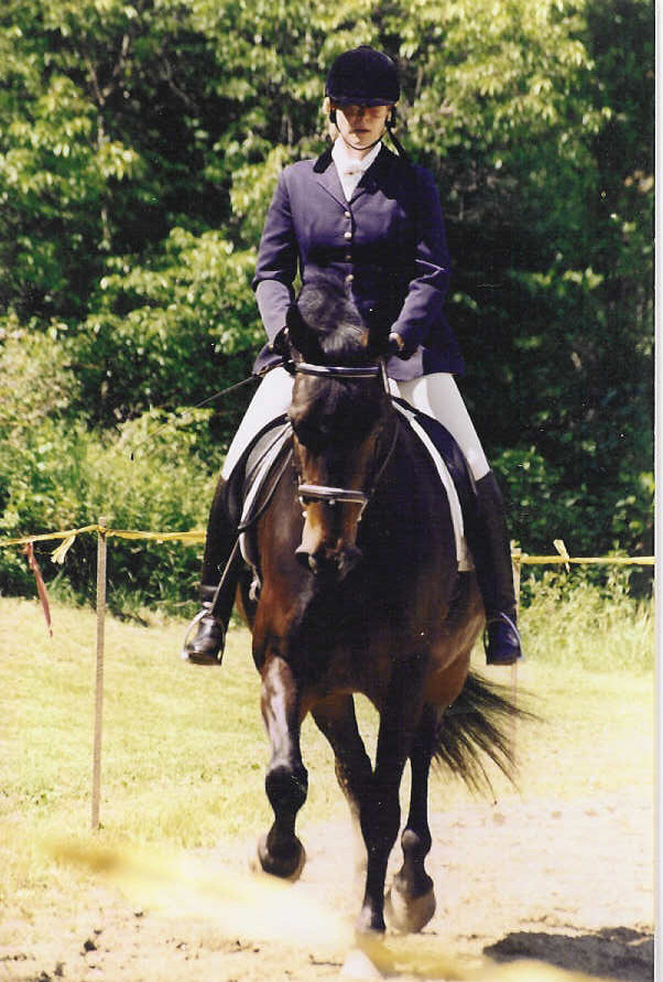 Eli riding Roo - Woodstock, Vt ~ Pam Marrotti, photographer